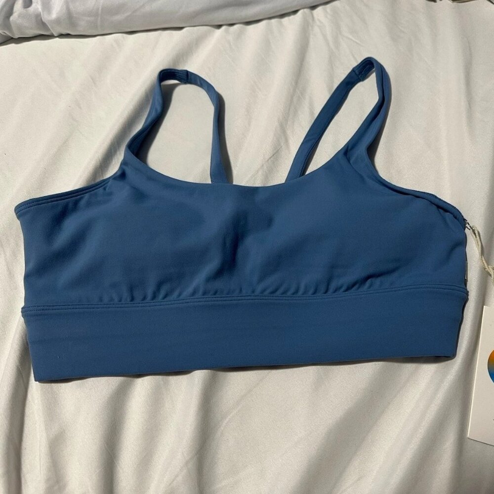 New Vuori Yosemite Longline Bra Light French Blue Women's Small S $64